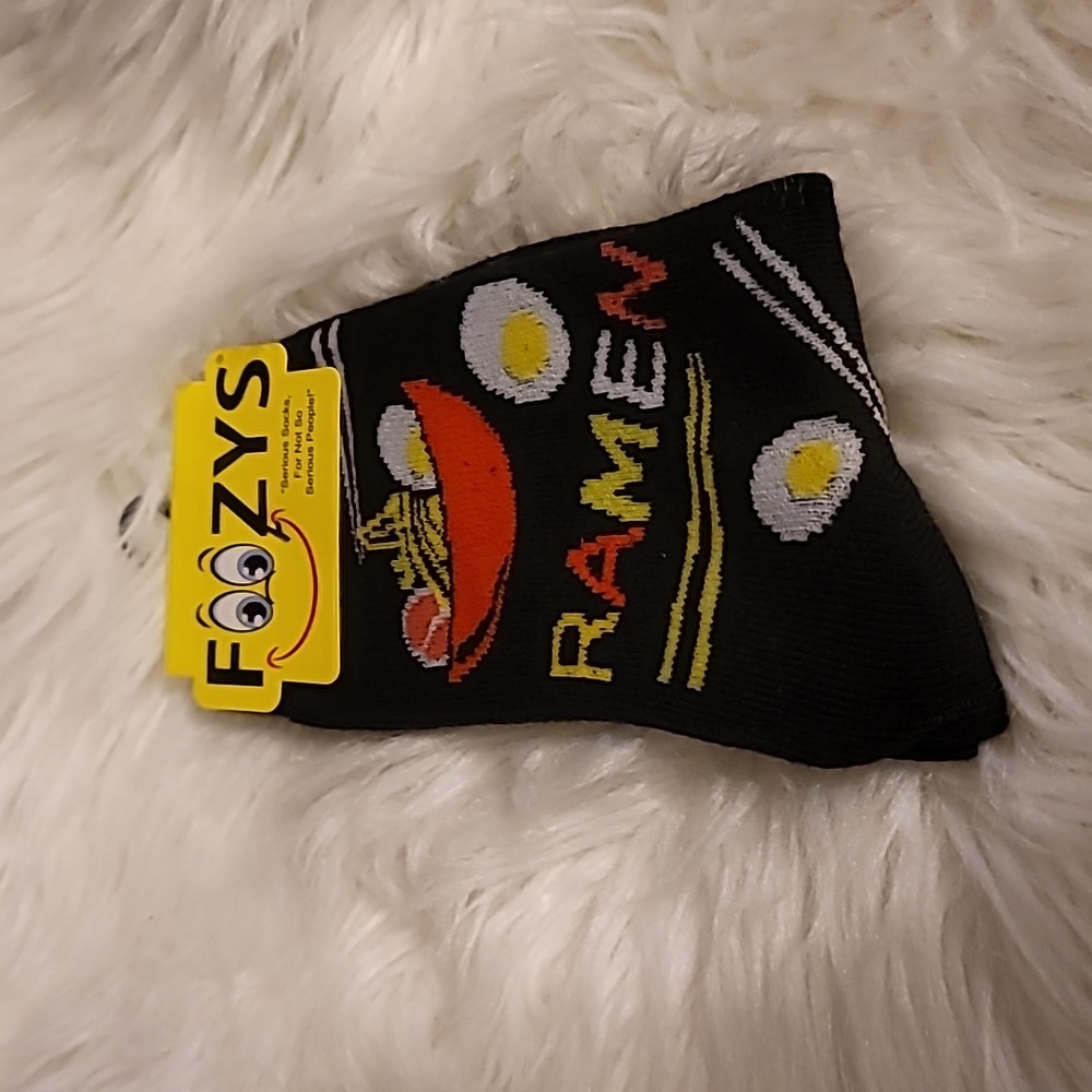 New Foozys Crew Socks "Ramen" Ladies